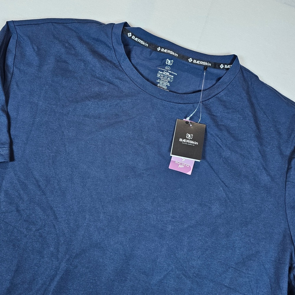 Baerskin Tactical Supply Co Mens 4XL Navy Blue Sorona Agile Cotton T-Shirt NWT